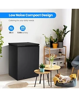 Zafro 3.5 Cubic Feet Chest Freezer with 2 Removable Baskets Free Standing Top Open Door Compact Freezer with Adjustable Temperature for Home/Kitchen/O