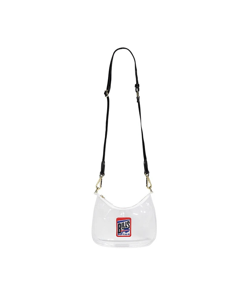 Stoney Clover Lane Buffalo Bills Clear Curved Crossbody Bag