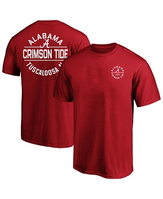 Fanatics Men's Crimson Alabama Crimson Tide Big Tall Fast Break 2 Hit T-Shirt