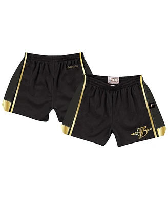 Mitchell & Ness Women's Black Golden State Warriors Hardwood Classics Jump Shot Shorts