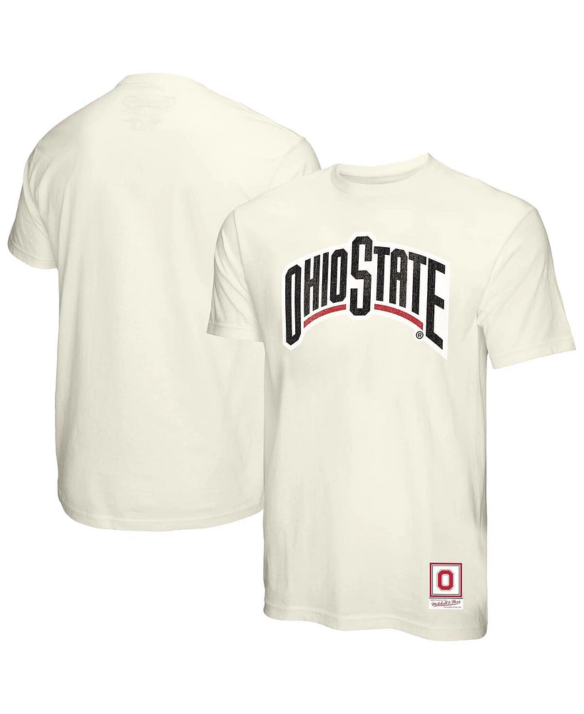Mitchell & Ness Men's Cream Ohio State Buckeyes Vintage Tone T-Shirt
