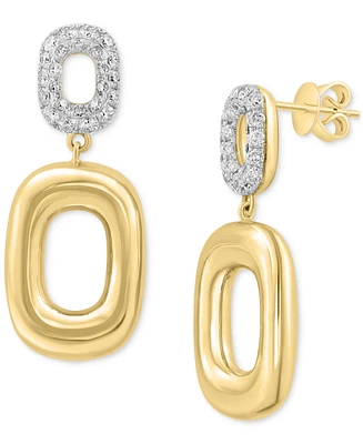 Effy Diamond Geometric Drop Earrings (7/8 ct. t.w.) in 14k Gold