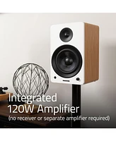 Fluance RT81+ Elite Vinyl Turntable (White) and Ai61 6.5" Stereo Bookshelf Speakers (White Walnut) Bundle: High Fidelity Sound, Detailed Audio Re
