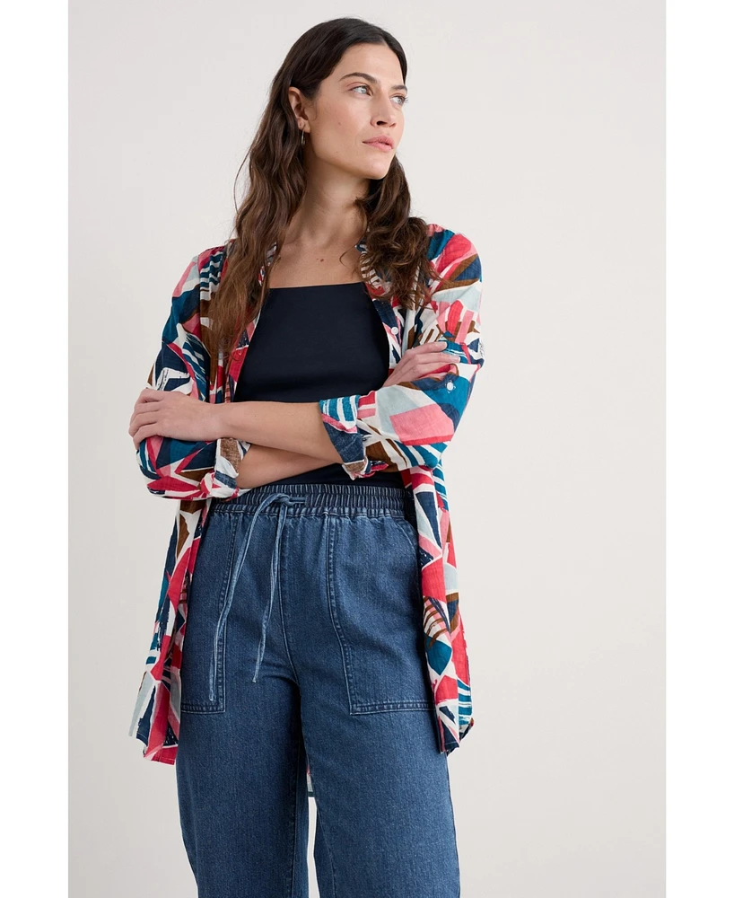 Seasalt Cornwall Women's Wren Button Up Flutter Shirt