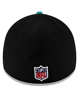 New Era Men's Black/Aqua Miami Dolphins 2025 Nfl Draft 39THIRTY Flex Hat