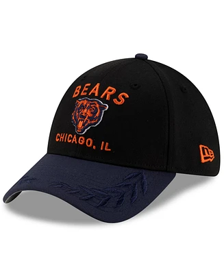 New Era Men's Black/Navy Chicago Bears 2025 Nfl Draft 39THIRTY Flex Hat