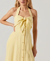 Astr the Label Women's Katherine Tie-Front Midi Dress