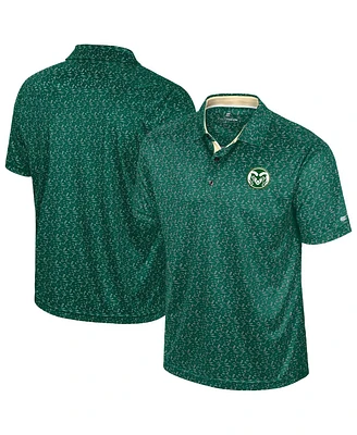 Colosseum Men's Green Colorado State Rams Sublimated Golf Polo Shirt