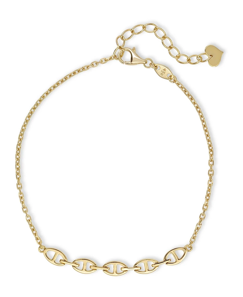 Devata Valentino Bracelet in 14k Gold, 6.5 in adj to 7.5 in, approx. 2.8 grams.