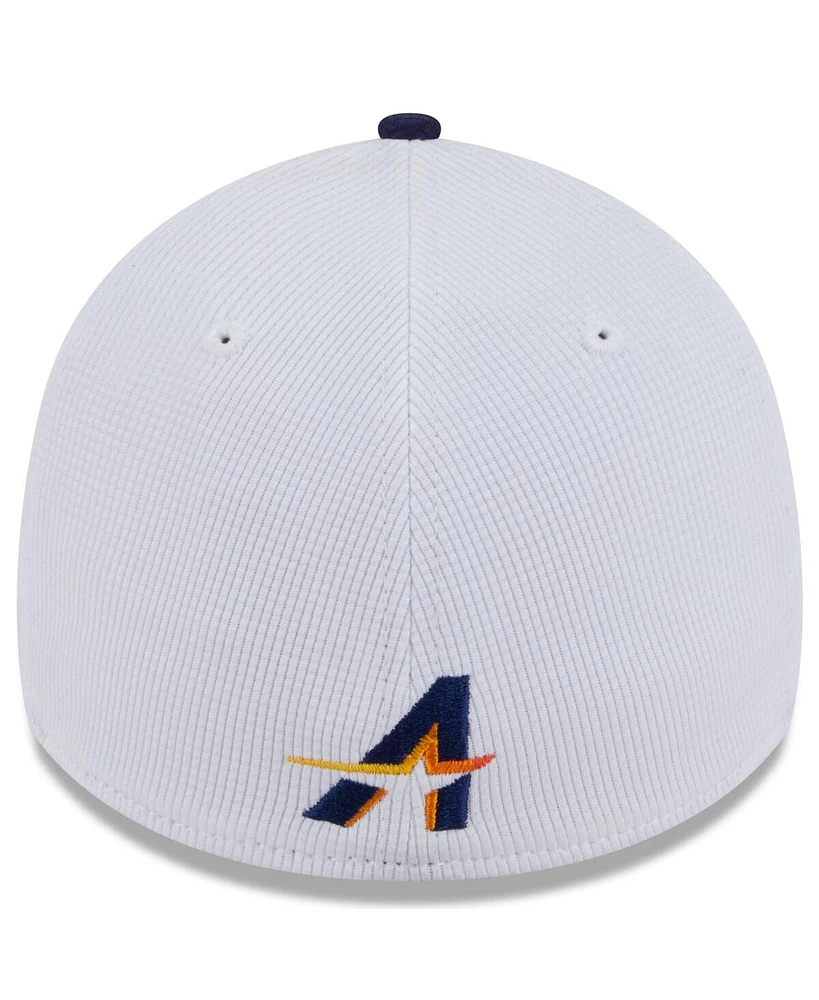 New Era Men's White/Navy Houston Astros 2025 City Connect Batting Practice 39THIRTY Flex Hat