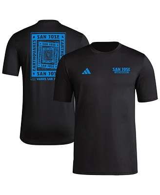 Adidas Men's Black San Jose Earthquakes Local Wrap T-Shirt