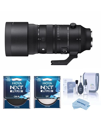 Sigma 70-200mm f/2.8 Dg Dn Os Sports Lens for Sony E, Bundle with Hoya 77mm Uv and Cpl Filters