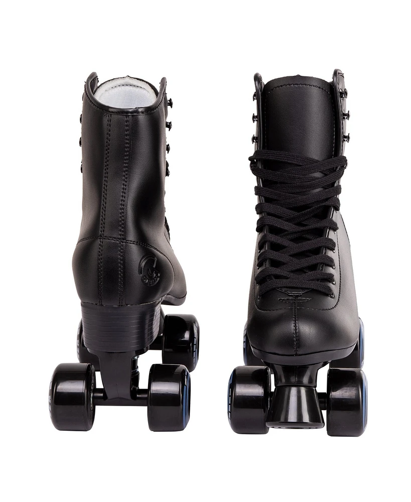 C7skates Vixen Quad Roller Skates (Black, Women's 5 / Youth 4)