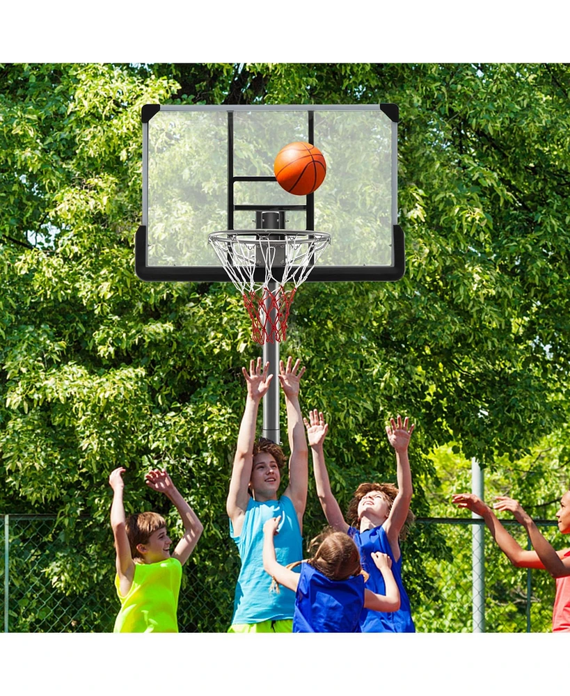 Basketball Hoop with Adjustable Height and Backboard