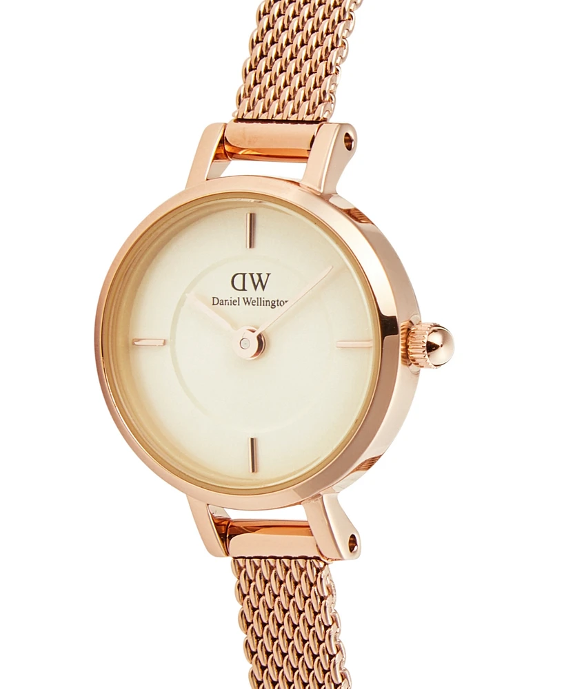 Daniel Wellington Unisex Analog Rose Gold-Tone Stainless Steel Watch, 19mm