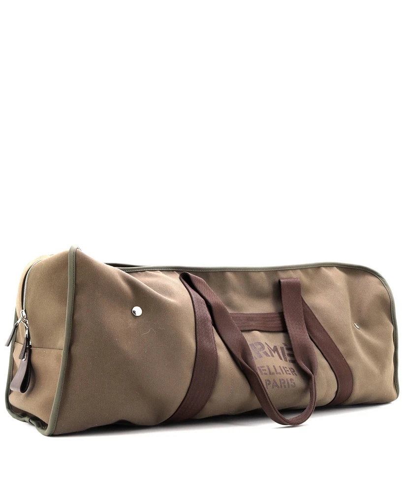 Pre-Owned Hermes Groom Boot and Helmet Bag Canvas