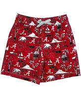 Wes & Willy Big Boys and Girls Crimson Alabama Tide Luau Swimsuit