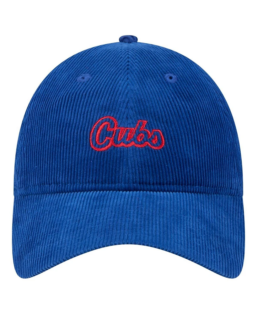 New Era Women's Royal Chicago Cubs Corduroy 9TWENTY Adjustable Hat