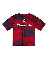 Outerstuff Toddler Red/Navy Minnesota Twins Pinch Hitter Infielder T-Shirt and Shorts Set