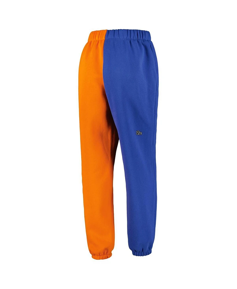 Hype and Vice Women's Blue/Orange Fc Cincinnati Color Block Sweatpants