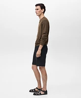 Mango Men's Fine-Knit Sweater