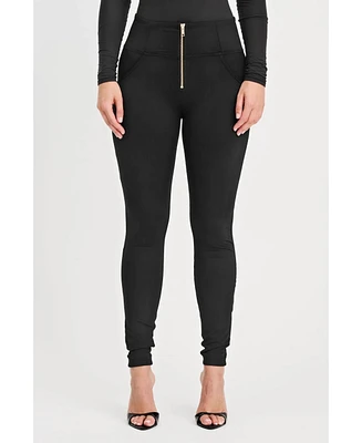 Freddy Women's Fleece Lined High Waisted Skinny Pants