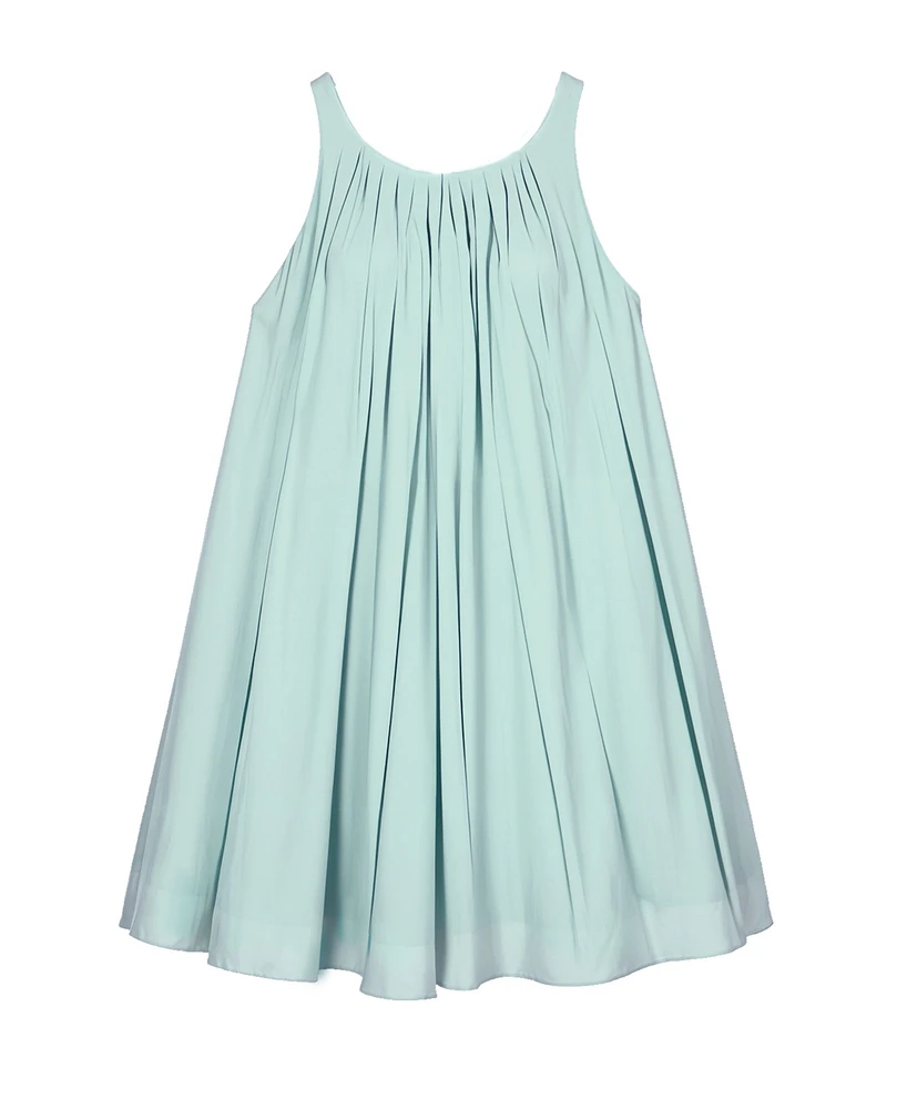 Disney Toddler and Little Girls Stitch Embroidered Linen Dress