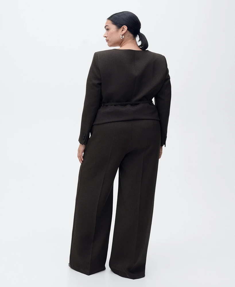 Mango Women's Straight Suit Pants