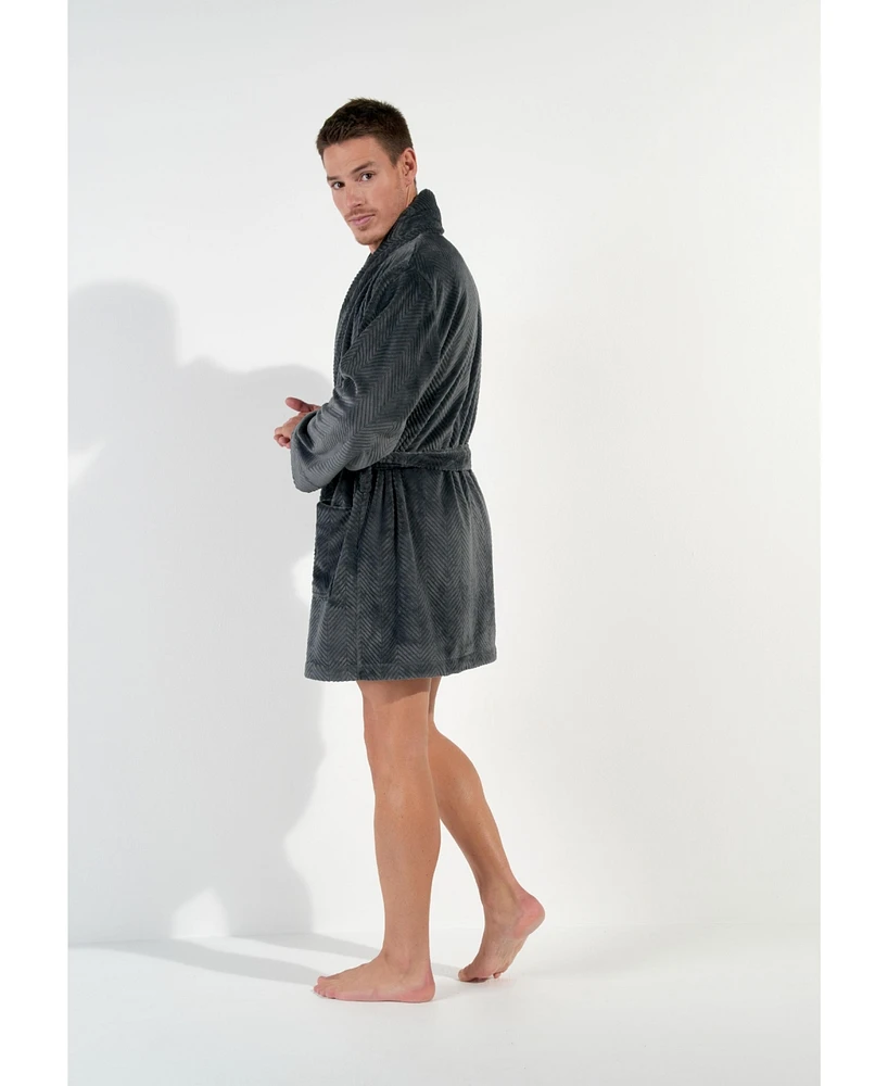 Hom Usa Men's Everest Short Robe