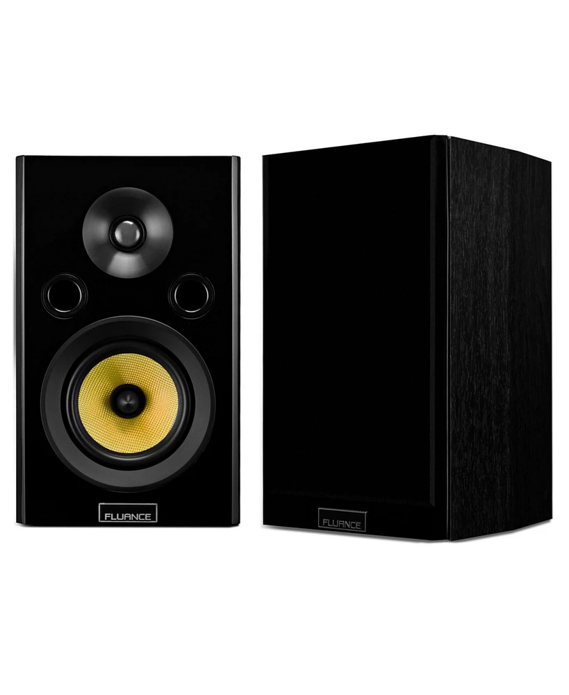 Fluance Signature HiFi Surround Sound Home Theater 7.0 Channel Speaker System including 3-Way Floorstanding Towers, Center Channel, and Rear