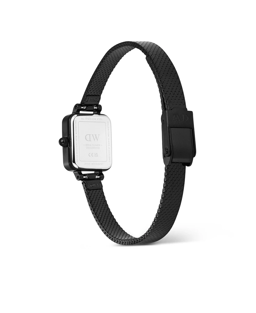 Daniel Wellington Women's Analog Black Stainless-Steel Watch, 16mm