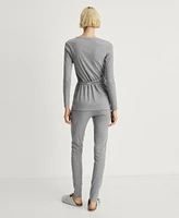 Mango Women's Ribbed Knit Cardigan