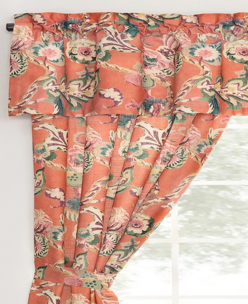 Rose Tree Cara Floral Tailored Valance, 80" x 17"