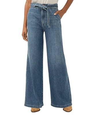 Silver Jeans Co. Women's Highly Desirable High Rise Belted Ultra-Wide Leg