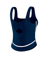 Wear by Erin Andrews Women's Navy New York Yankees Square Neck Tank Top