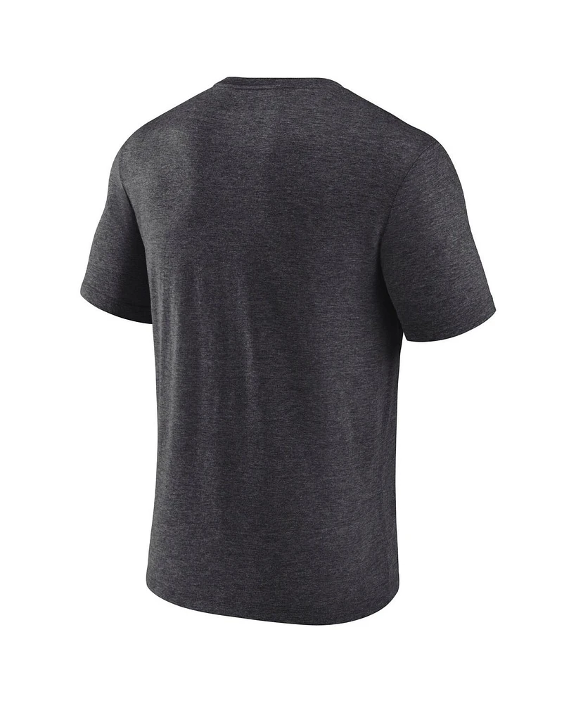 Fanatics Men's Heather Charcoal Dallas Stars 2025 Stanley Cup Playoffs Crossbar Tri-Blend T-Shirt