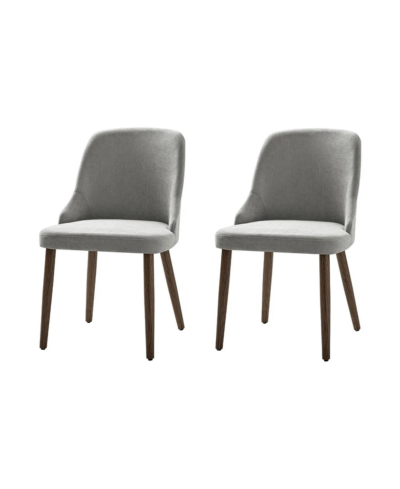 Adrian Modern Easy Assembly Space-Saving Dining Chair,Set of 2