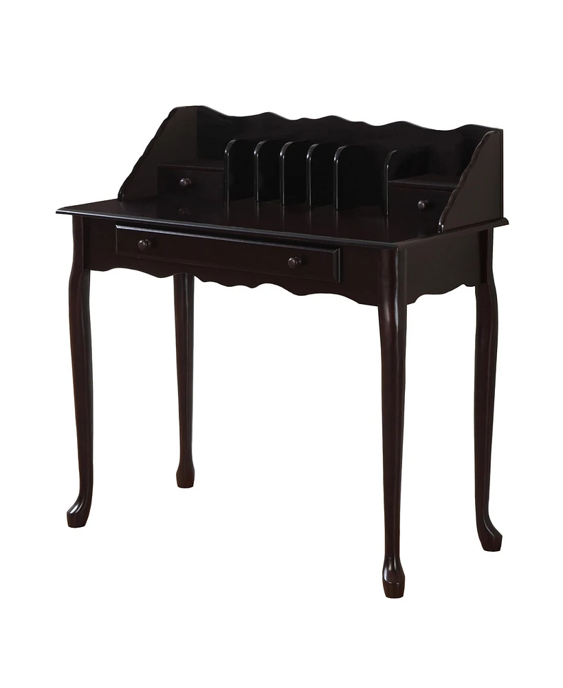 Solid Wood Computer Desk with Three Drawers – Modern Home Office Desk