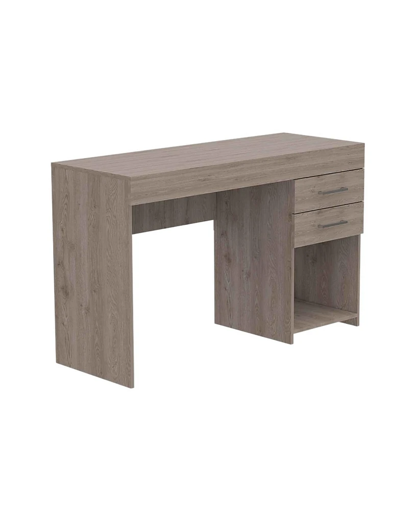 Contemporary Computer Desk with Two Drawers for Small Space Solutions