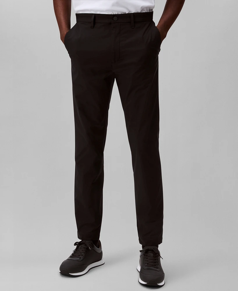 Calvin Klein Men's Slim-Fit Stretch Wrinkle-Resistant Tech Pants