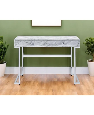 Compact Writing Desk with Two Drawers – Stylish and Practical