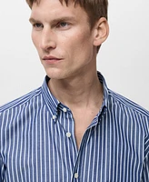 Mango Men's Cotton Slim-Fit Shirt