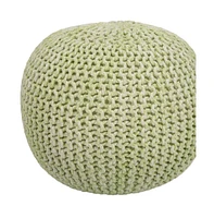 Stylish Round Pouf Ottoman for Casual Seating and Modern Home Decor