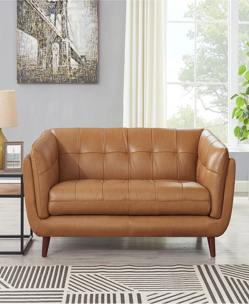 Hydeline Solana 70" Top Grain Leather Loveseat