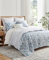 Levtex Martha Stripe Reversible 3-Pc. Quilt Set