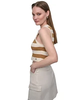 Dkny Jeans Women's Cropped Sleeveless Sweater - L3L