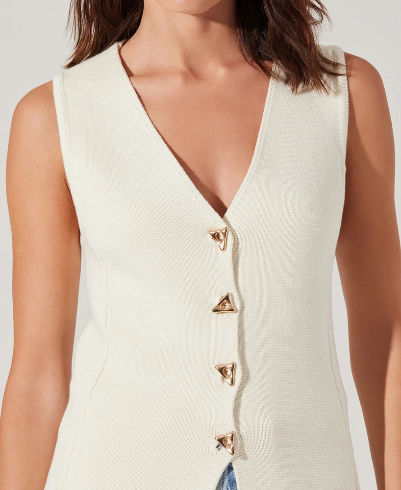 Astr the Label Women's Jayce Cotton Sweater Vest
