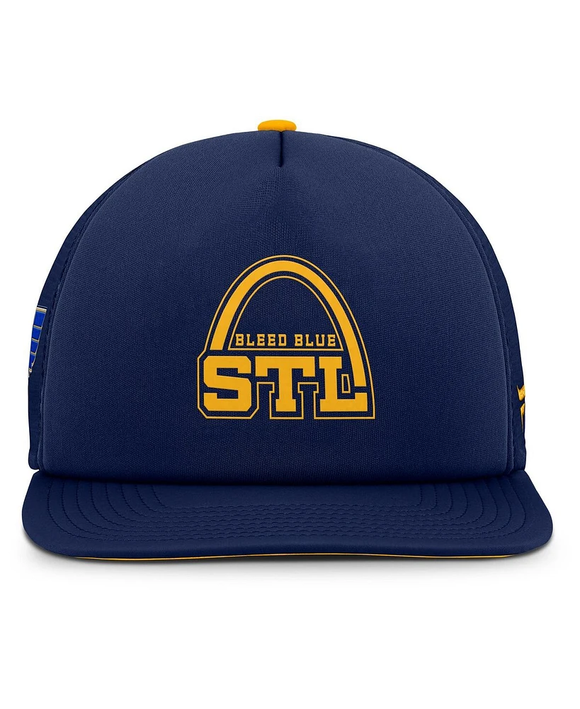 Fanatics Men's Navy St. Louis Blues Rink Hometown Snapback Hat