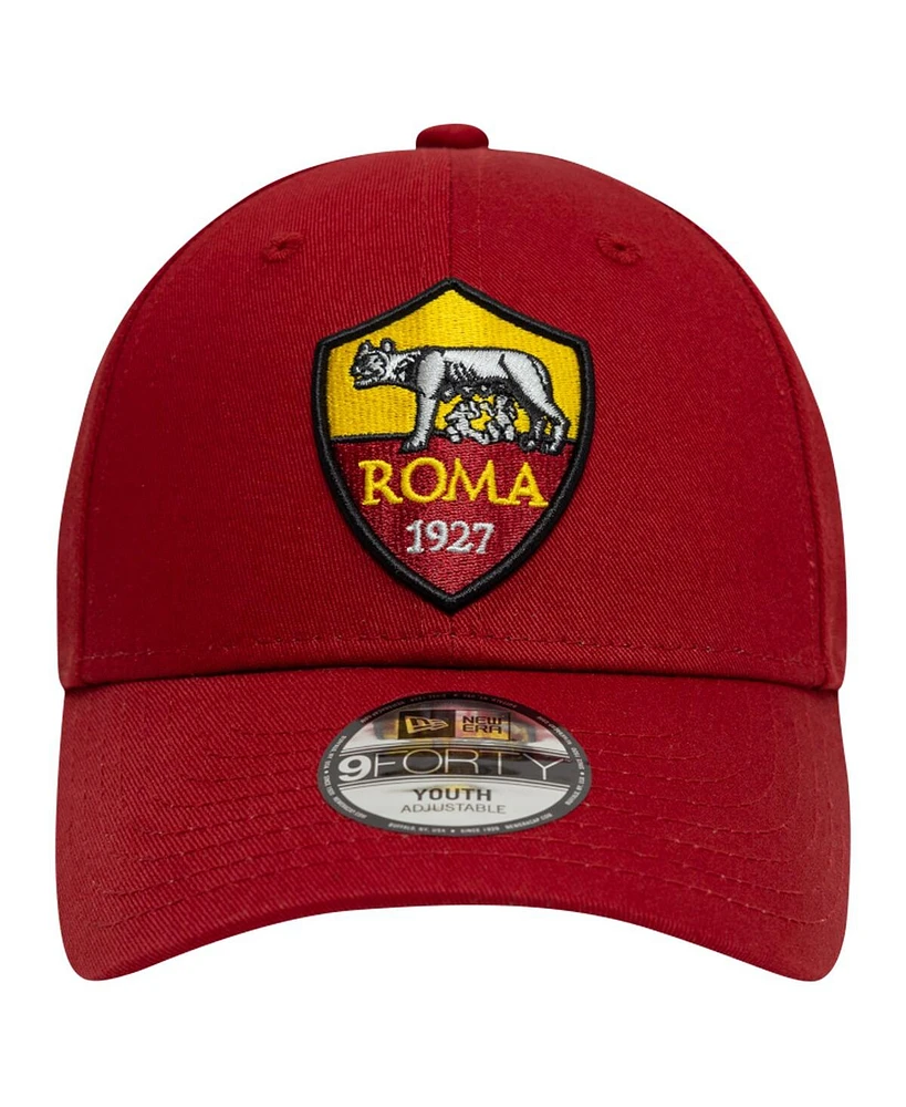 New Era Big Boys and Girls Red As Roma Core 9FORTY Adjustable Hat