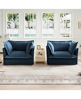 Cozy Chenille Armchair Set for Living & Bedroom